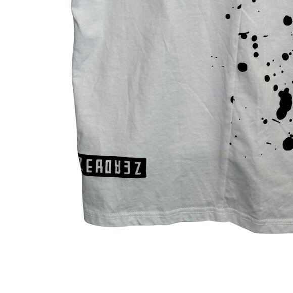 Bleecker & Mercer Mens Embroidered Zippered Short Sleeve T-Shirt - Size L - Picture 5 of 5